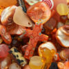 Mix pack orange beads, approx. 210 gr