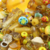 Mix pack yellow beads, approx. 210 gr