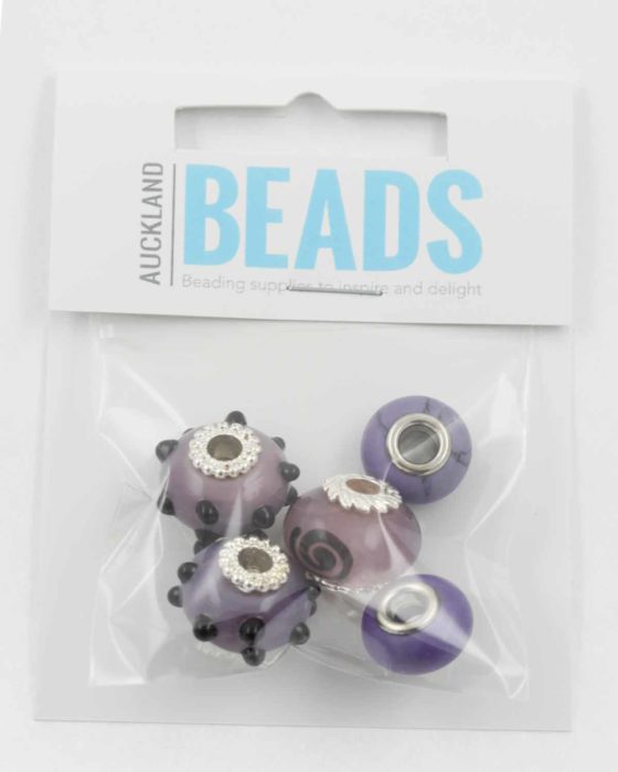 European beads purple