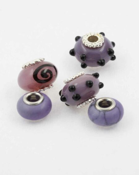 European style purple pack. Sold per pack of 5 beads