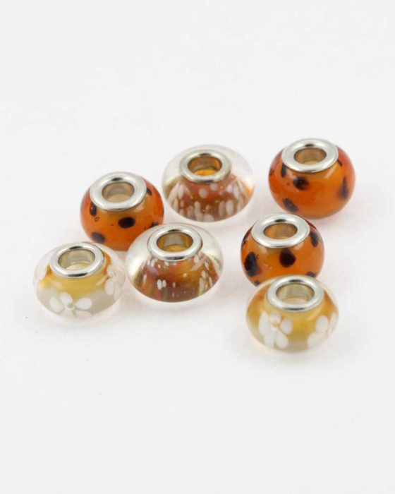 European style fawn pack. Sold per pack of 7 beads