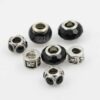 European style black pack. Sold per pack of 7 beads