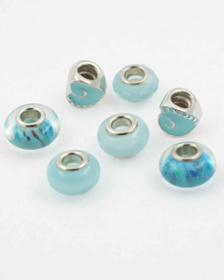 European style blue pack. Sold per pack of 7 beads