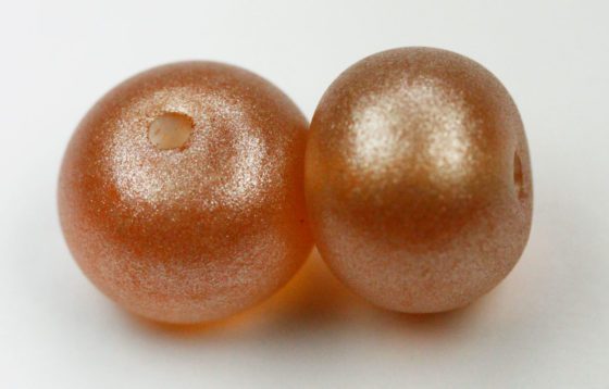 enamel glass bead amber