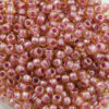 Toho seed beads size 6 Light Topaz Pink Lined