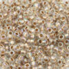 Toho seed beads size 6 Gold Lined Rainbow Crystal
