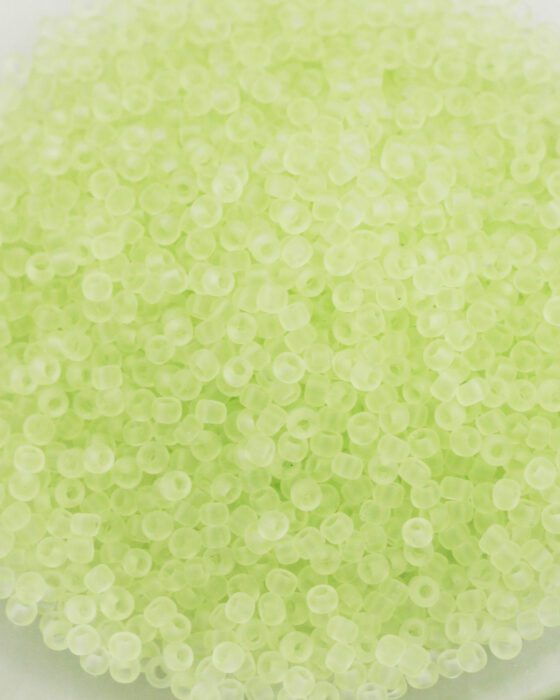 toho seed beads size 11 transparent frosted citrus spritz