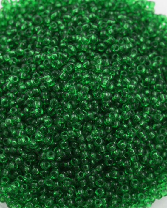 Toho Seed Beads Transparent Size 11 Grass Green