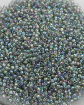 Toho Transparent Rainbow Seed Beads Size 11 Black Diamond