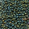 Toho seed bead size 11 metallic iris green