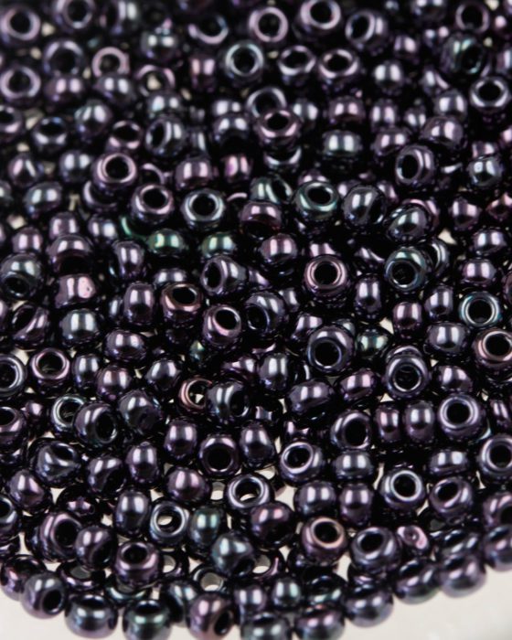 Toho seed bead size 11 metallic amethyst gunmetal