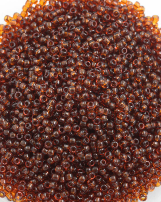 Toho Seed Beads Transparent Size 11 Smoky Topaz