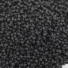 Toho seed beads size 11 to Opaque Frosted Jet