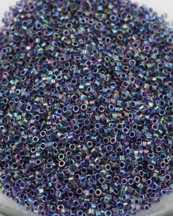 Toho treasure seed beads #1 Inside colour rainbow crystal graped lined
