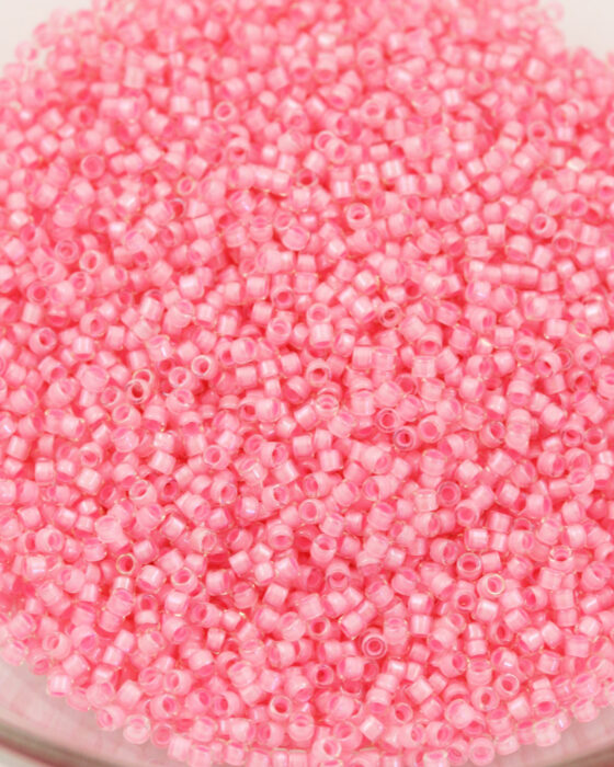 Toho treasure seed beads #1 Inside colour crystal hot pink lined