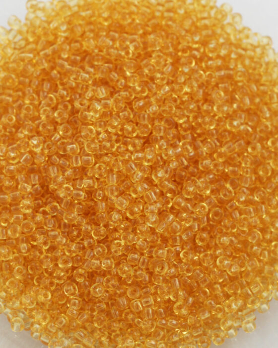 Toho Seed Beads Transparent Size 11 Light Topaz