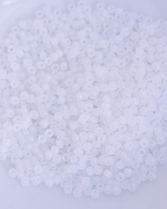 Toho seed beads size 11Transparent frosted crystal