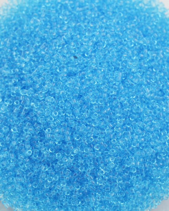 Toho Seed Beads Transparent Size 15 Aquamarine