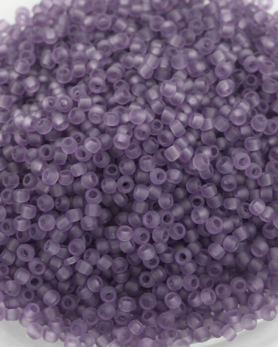 toho seed beads size 11 transparent frosted sugar plum