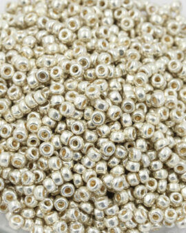 Toho Metallic seed beads size 8 Galvanised Aluminium