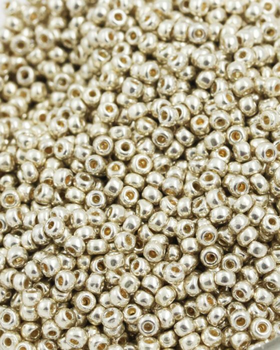 toho seed bead #11 galvanized aluminium