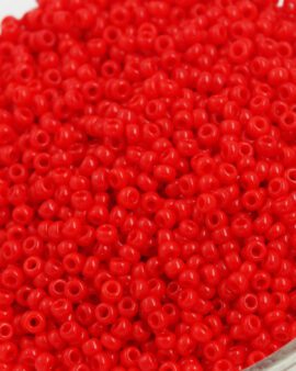 toho seed bead size 11 opaque cherry