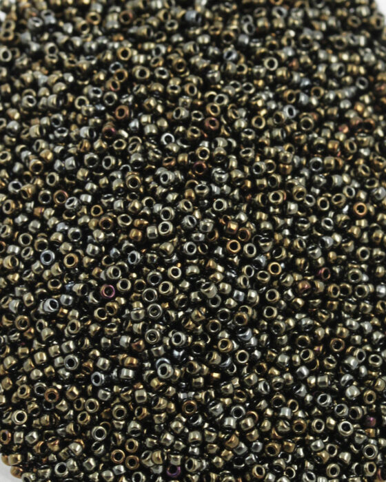 Toho seed beads size 15 Metallic Iris Brown