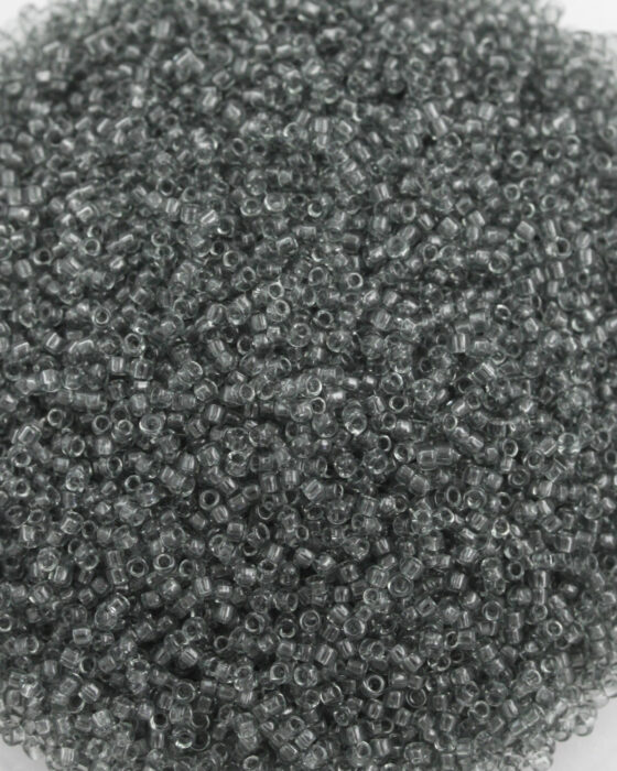Toho seed beads size 15 transparent Grey