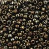 toho seed beads size 6 metallic iris brown