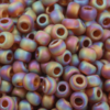 Toho seed beads size 6 Transparent Rainbow Frosted Smokey Topaz