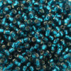 Toho seed beads size 6 Silver Lined Teal