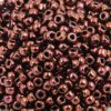toho seed beads size 6 metallic dark bronze
