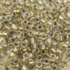 Toho seed beads size 6 Crystal Gold Lined