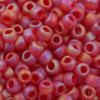 Toho seed beads size 6 Transparent Rainbow Frosted Ruby