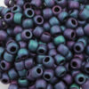 toho seed bead matte effect #6 iris blue