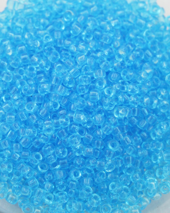 Toho transparent seed beads size 8 Aquamarine