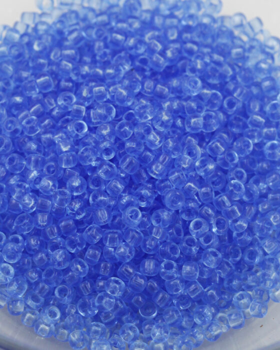 Toho transparent seed beads size 8 Light Sapphire
