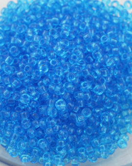 Toho transparent seed beads size 8 Dark Aquamarine