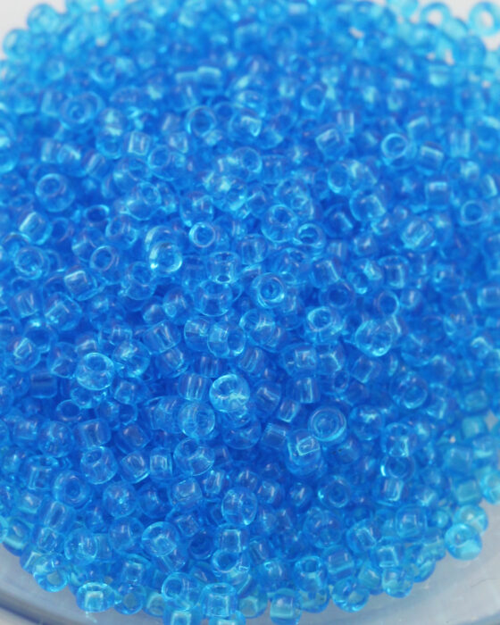 Toho transparent seed beads size 8 Dark Aquamarine