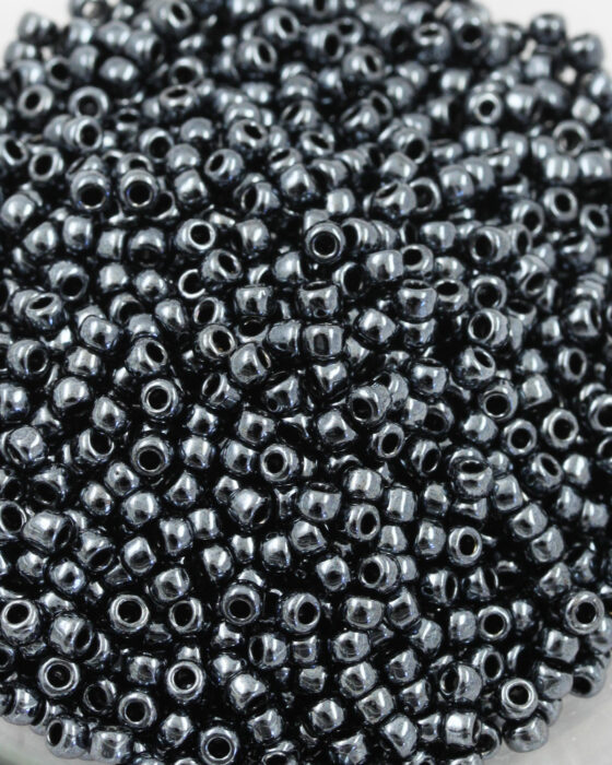 Toho Bulk Seed Beads 8/0 Round #56 'Opaque Jet' Black 250g TR-08