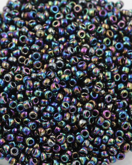 Toho Metallic seed beads size 8 Rainbow Iris