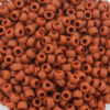 toho #8 seed beads opaque frosted terra cotta