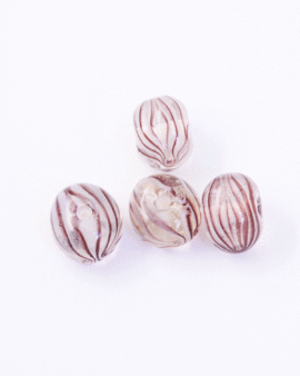 Clear Glass Beads 18x16x13mm.