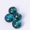 Handmade cushion shape glass beads 16x22mm Turquoise