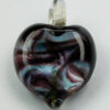 Handmade heart pendant Paua looks