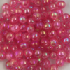 Acrylic round beads 5mm Rainbow Hot Pink