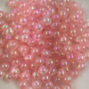 Acrylic round beads 5mm Rainbow Light Pink