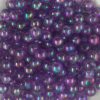 Acrylic round beads 5mm Rainbow Dark Purple