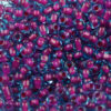 Two colours seed beads size 11 Turquoise Pink Lined