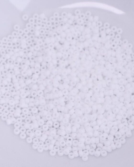 Miyuki Round Seed Beads Size 11. Opaque white